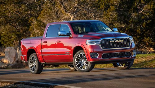 Ram 1500 parked on a street