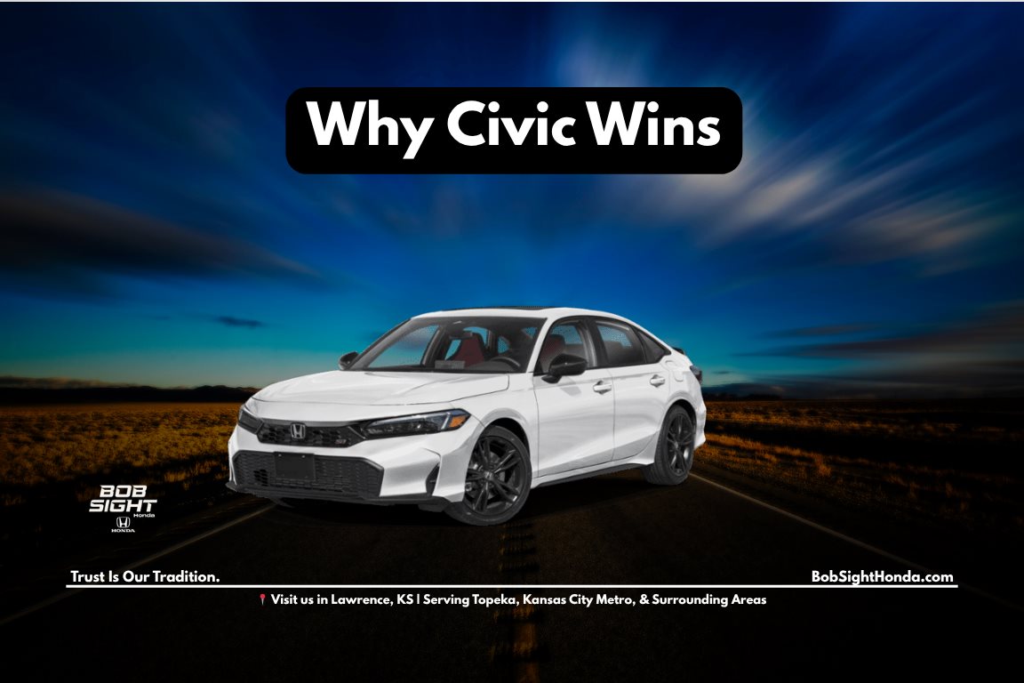 Honda Civic for sale in Lawrence Kansas at Bob Sight Honda serving Kansas City Metro drivers looking for reliable daily commuting vehicles