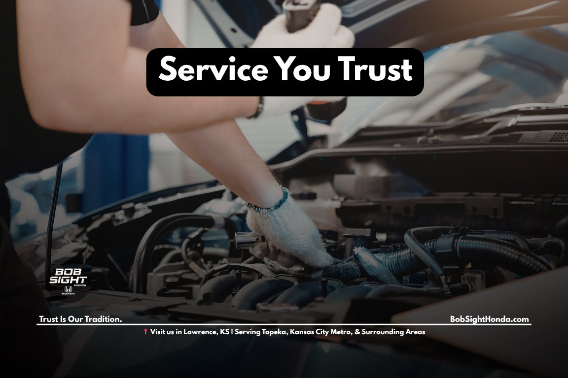 Honda service center in Lawrence Kansas at Bob Sight Honda serving Kansas City Metro drivers with certified maintenance and repair services