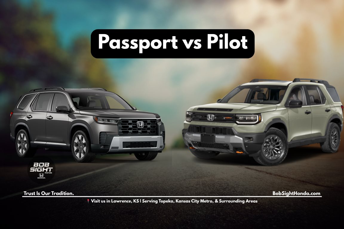Honda Passport vs Honda Pilot comparison in Lawrence Kansas at Bob Sight Honda for Kansas City Metro drivers choosing the right SUV