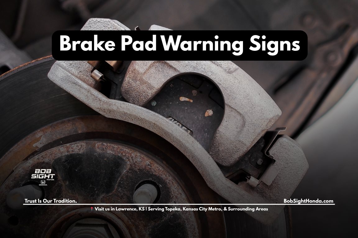 Honda brake service in Lawrence Kansas at Bob Sight Honda helping Kansas City Metro drivers maintain safe braking performance and replace brake pads
