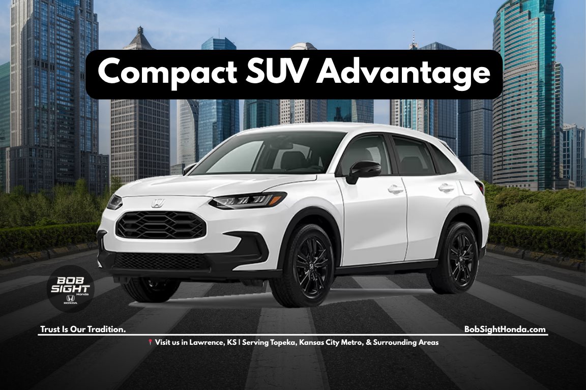 Honda HR-V for sale in Lawrence Kansas at Bob Sight Honda serving Kansas City Metro drivers looking for compact SUV versatility and efficiency