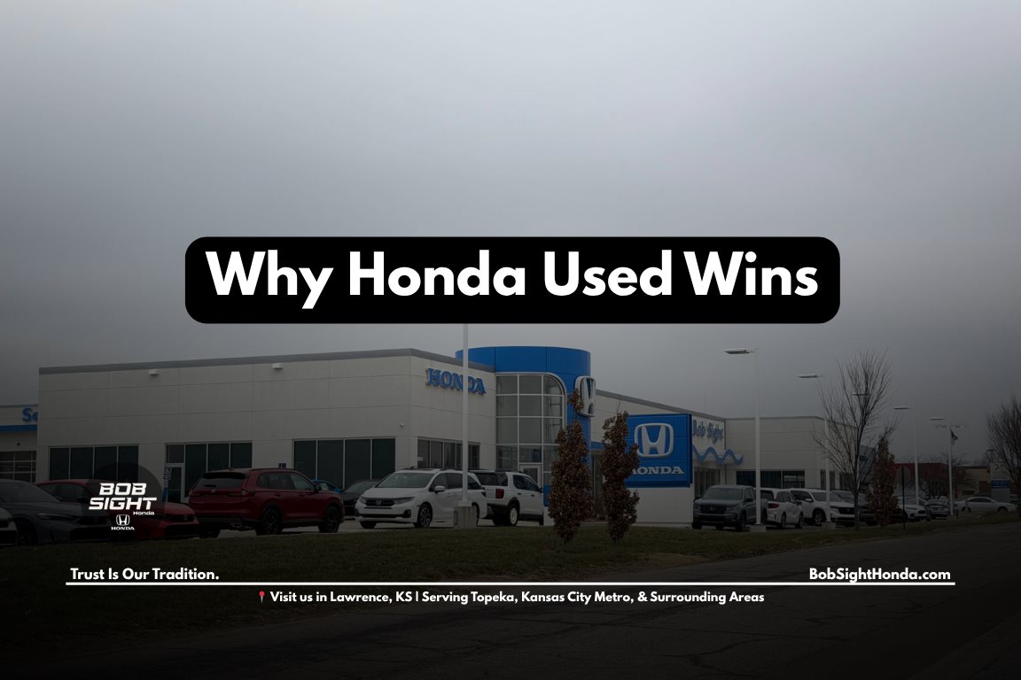 Used Honda cars for sale in Lawrence Kansas at Bob Sight Honda serving Kansas City Metro drivers looking for reliable pre owned vehicles