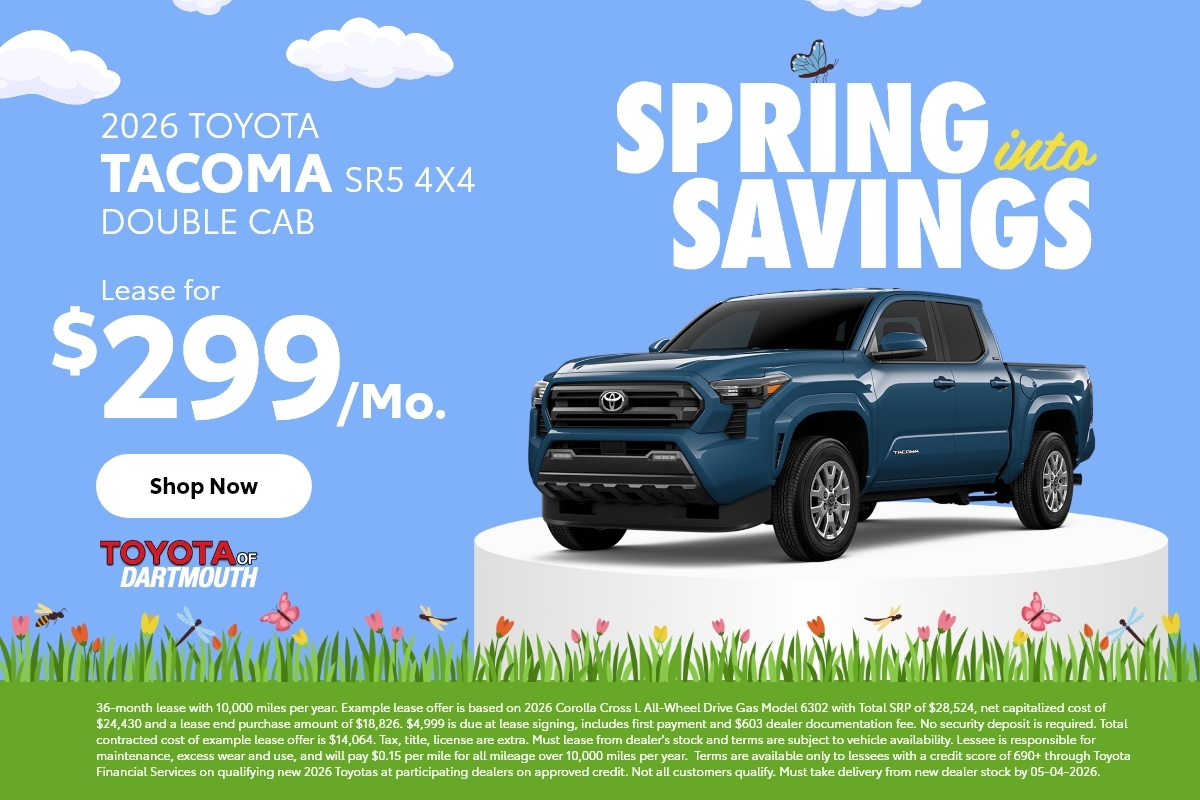toyota tacoma lease deals at Toyota of Dartmouth