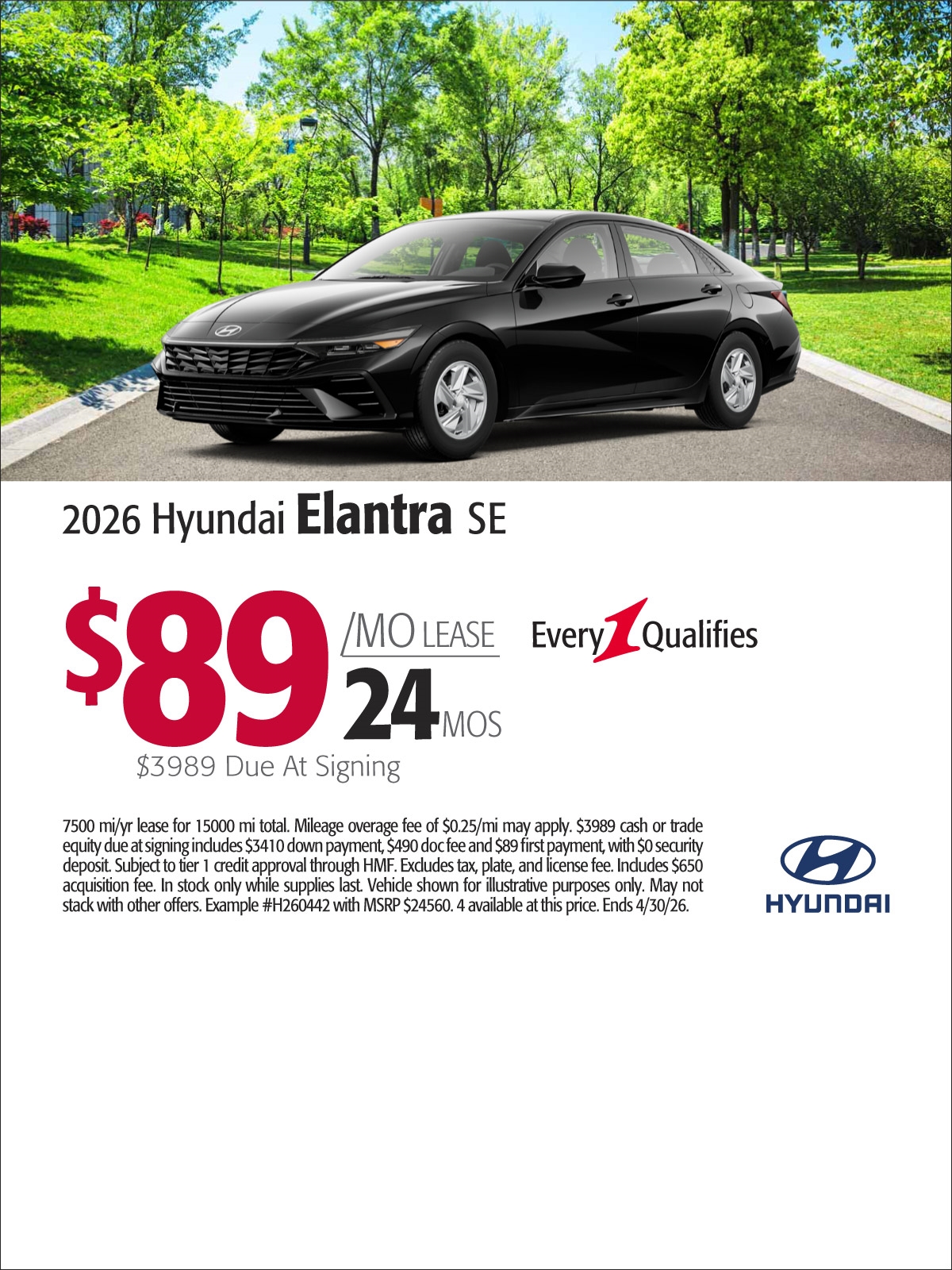 2026 Hyundai Elantra SEL Sport