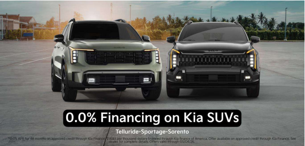 0% Financing on Kia SUVs