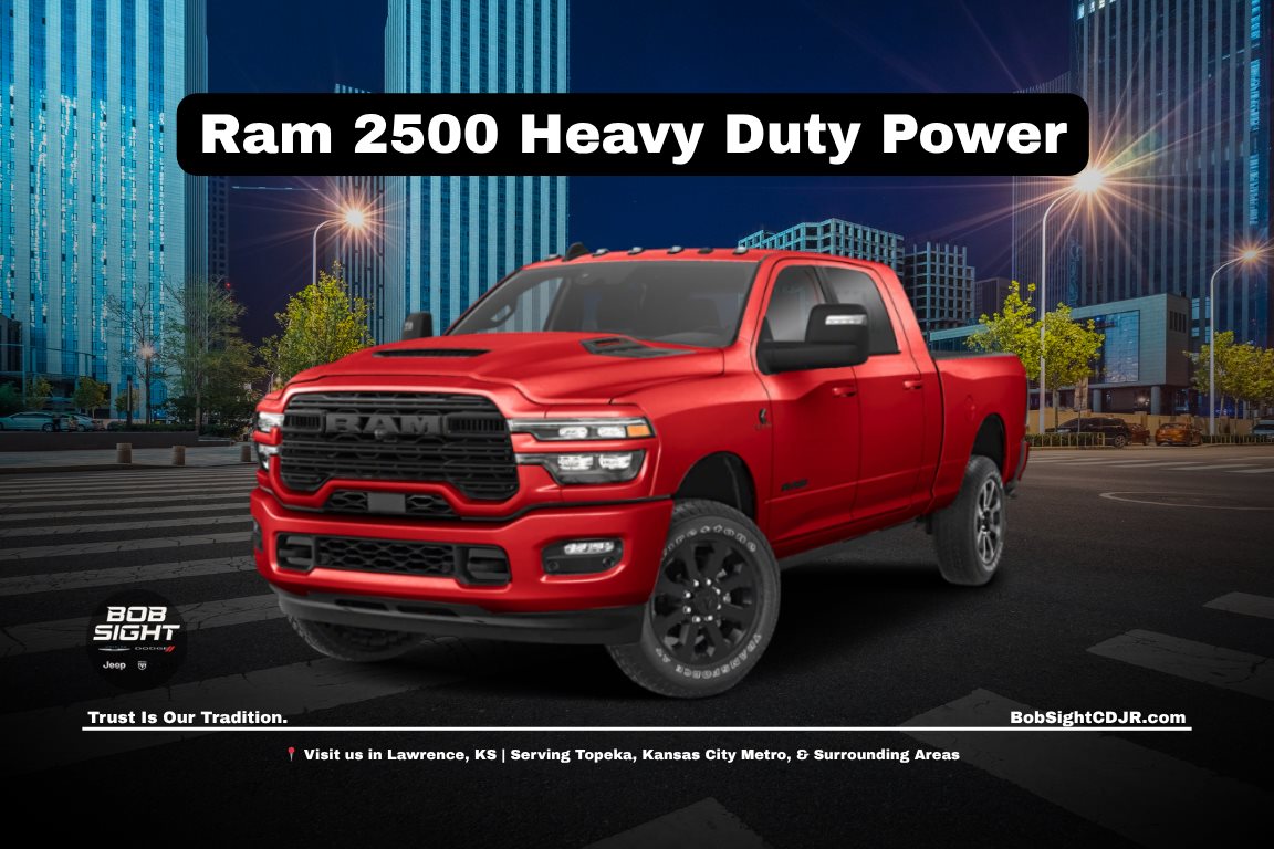 Ram 2500 heavy duty truck in Lawrence KS at Bob Sight CDJR for towing and work across the Kansas City Metro