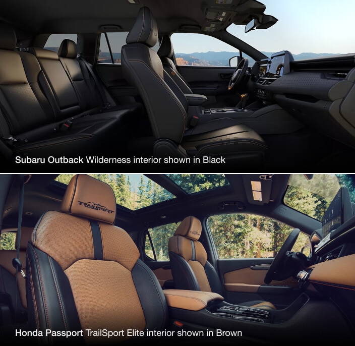 Does the Honda Passport or Subaru Outback Have More Comfortable Interior Space?