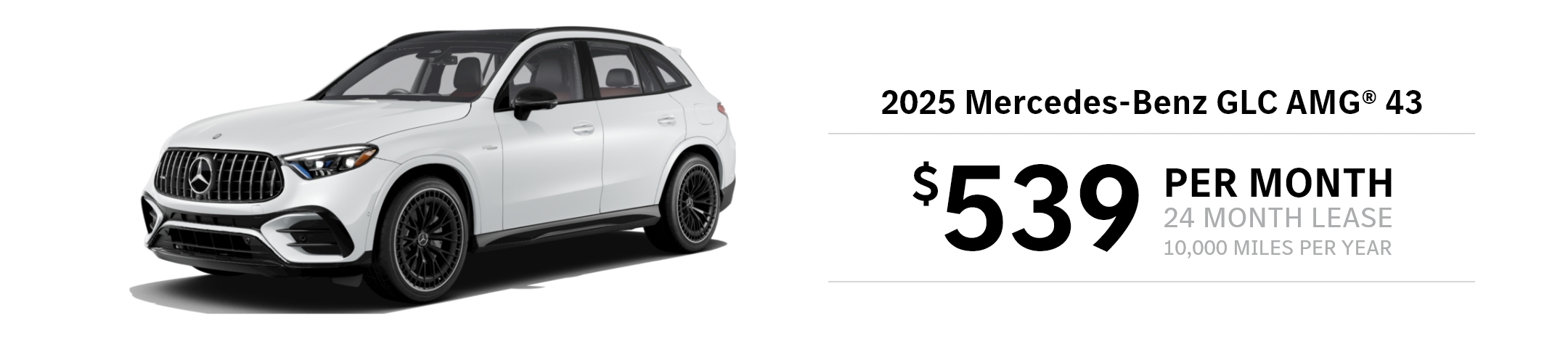 2025 Mercedes-Benz GLC 63 SE AMG 4MATIC SUV Lease Special