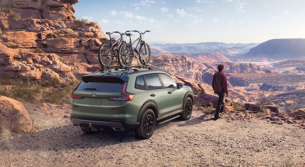 Green 2026 Honda CR-V overlooking a canyon
