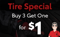 Buy 3 Tires Get One For $1