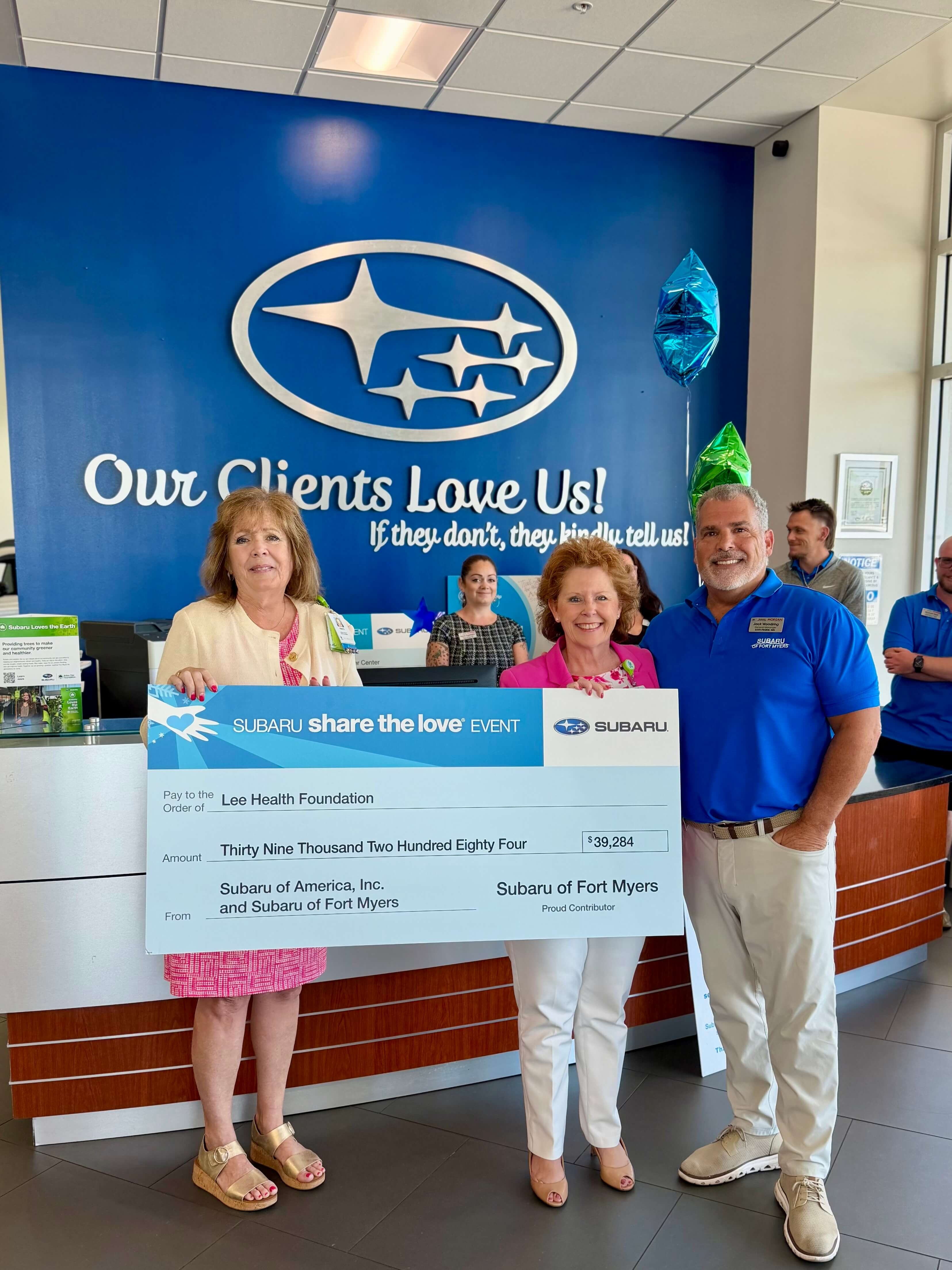Subaru of Fort Myers community donation event