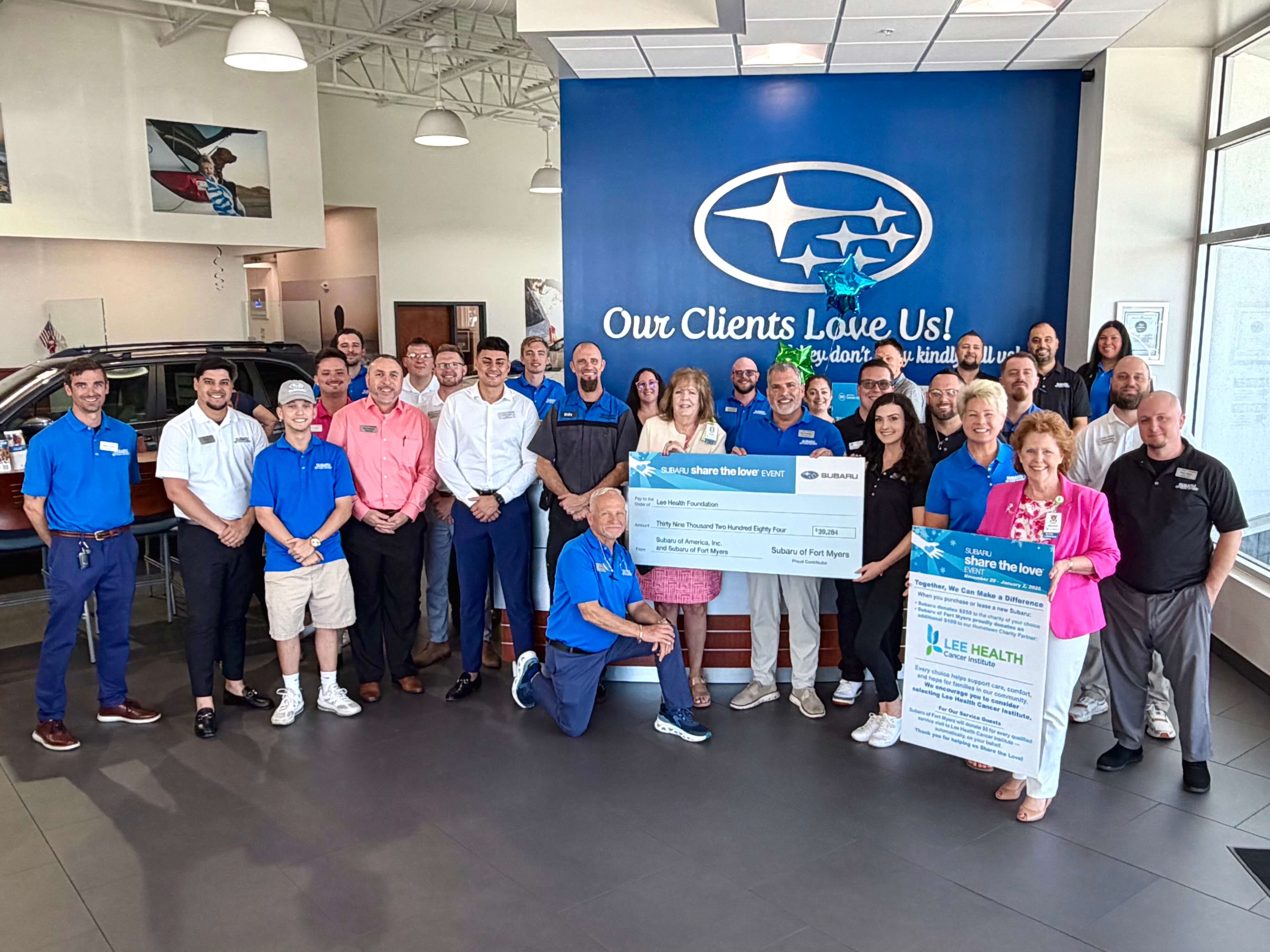 Subaru of Fort Myers supports Lee Health Cancer Center