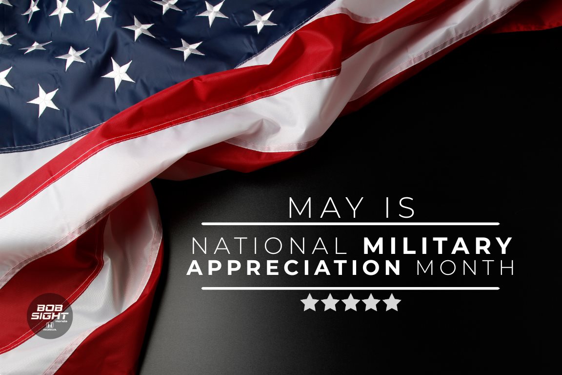 Military Appreciation Month May 2026 at Bob Sight Honda in Lawrence Kansas serving Topeka Eudora Baldwin City and Kansas City military families