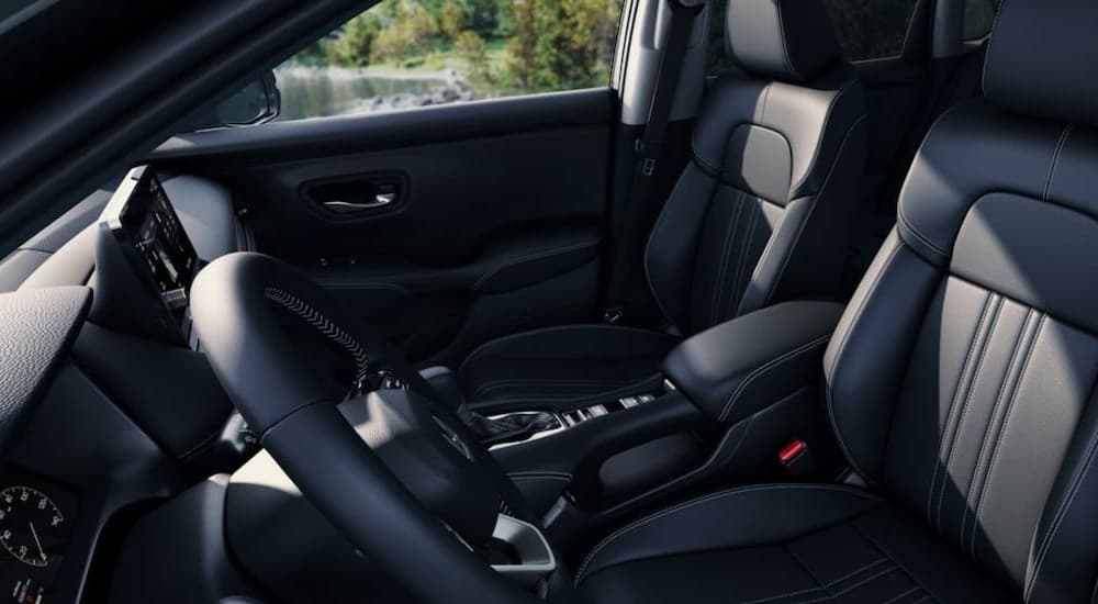 Black interior and dash in a 2026 Honda HR-V.