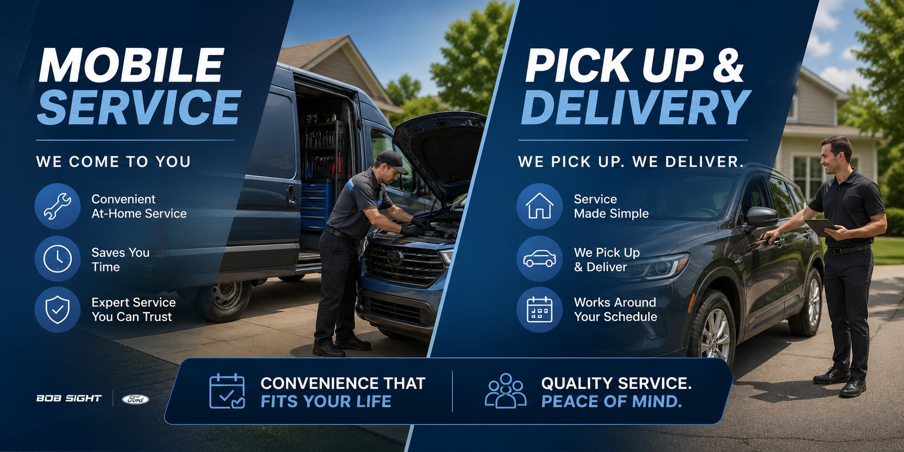Ford mobile service and pick up and delivery service convenience for Kansas City drivers