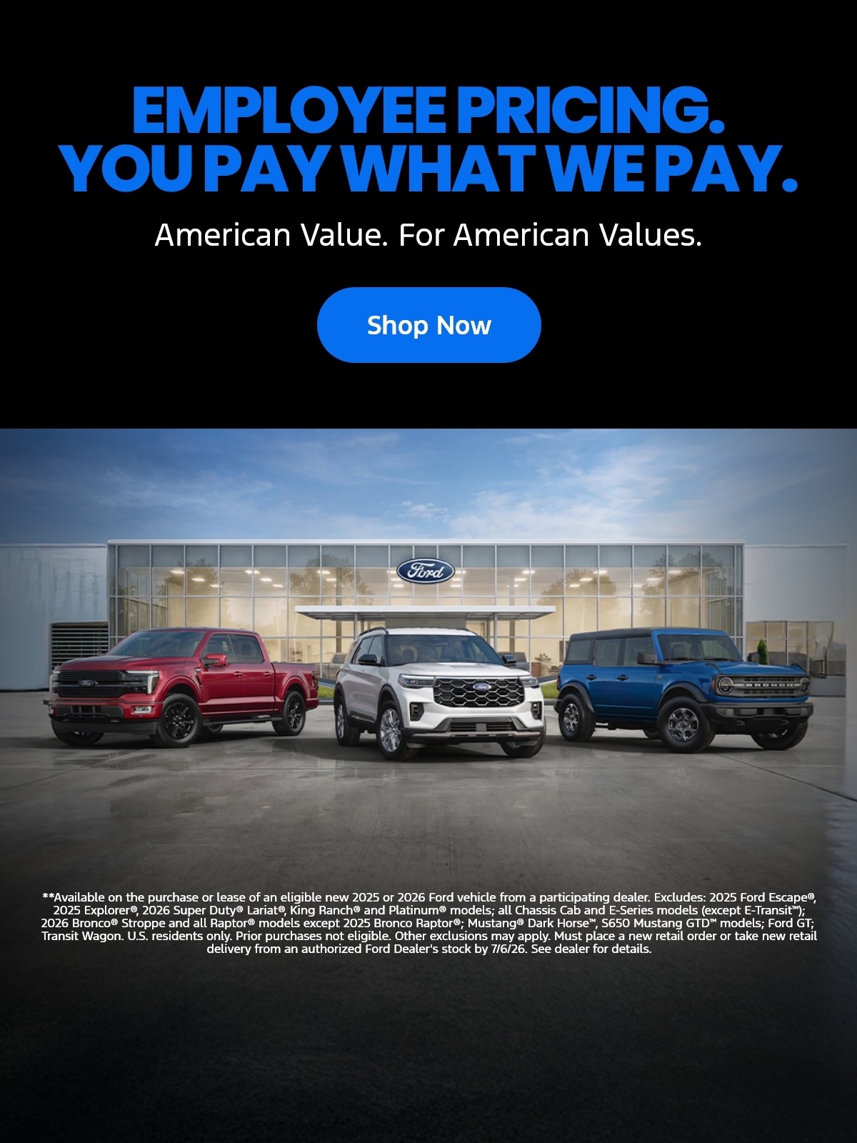 Employee Pricing