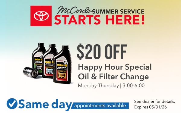 $20 Off Oil & Filter Change