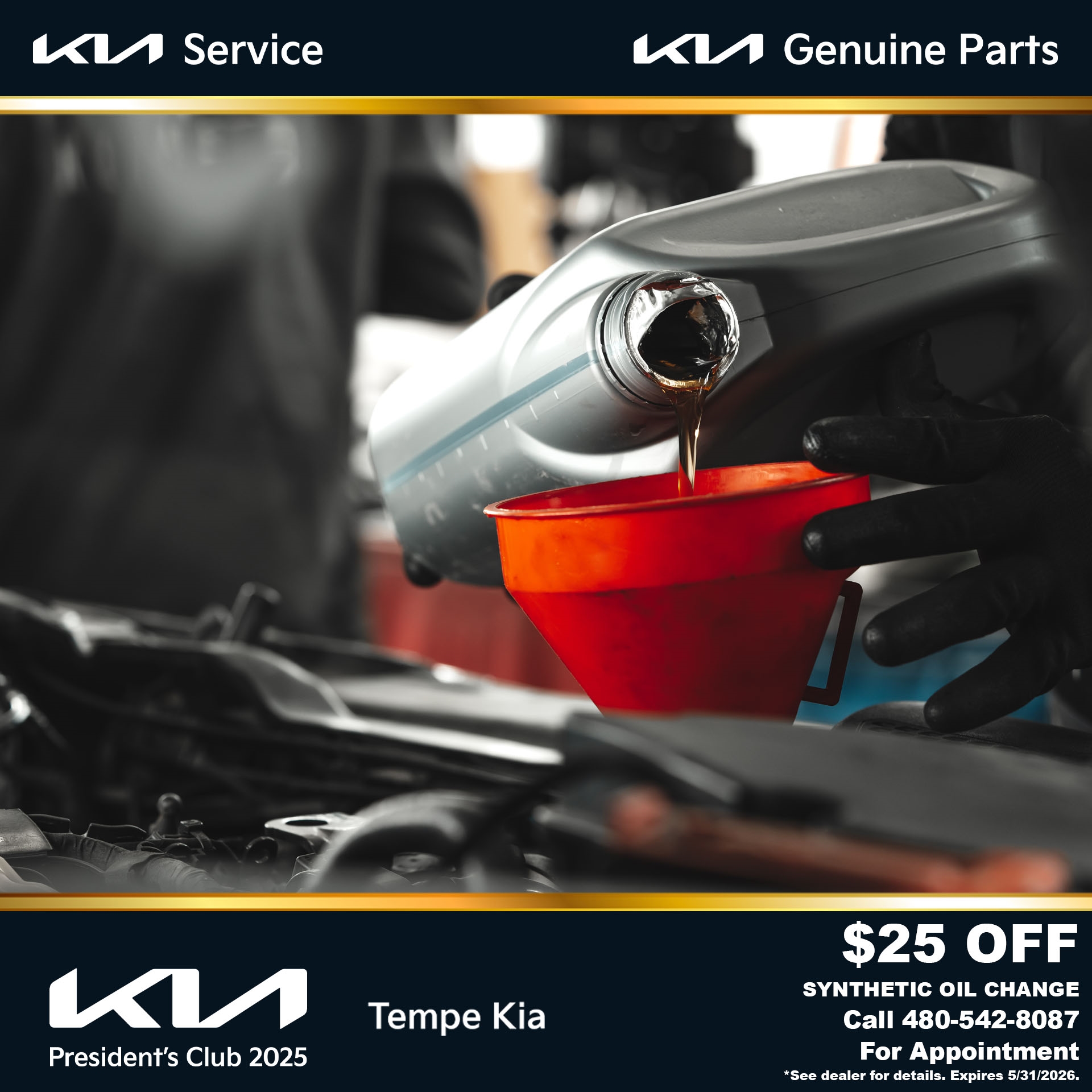 Synthetic Oil Change Special