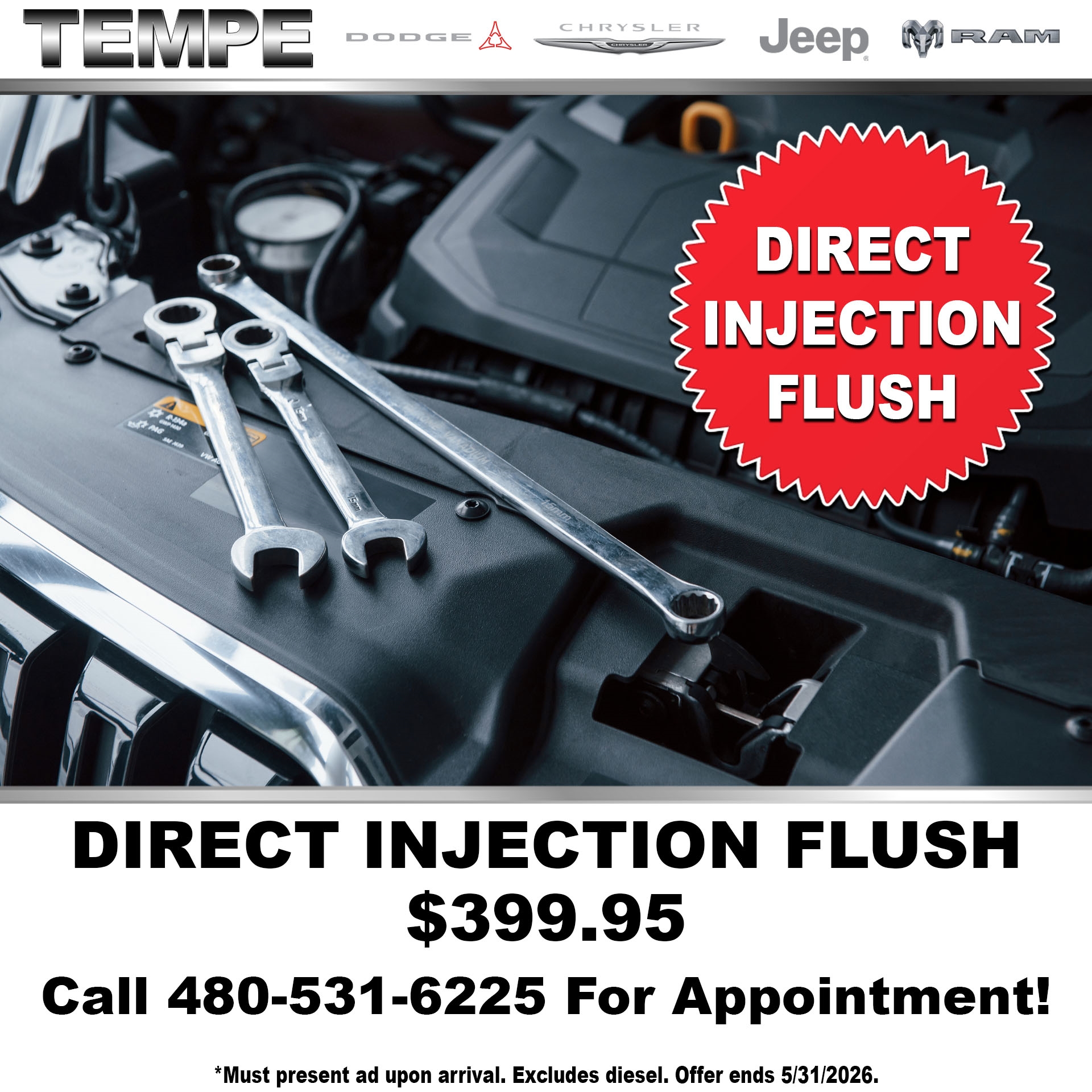 Direct Injection Flush