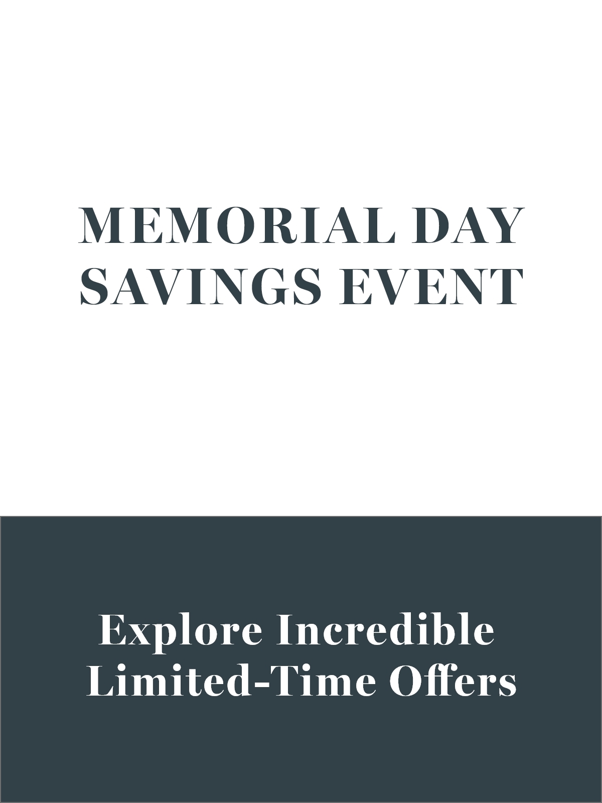 Memorial Day SRP