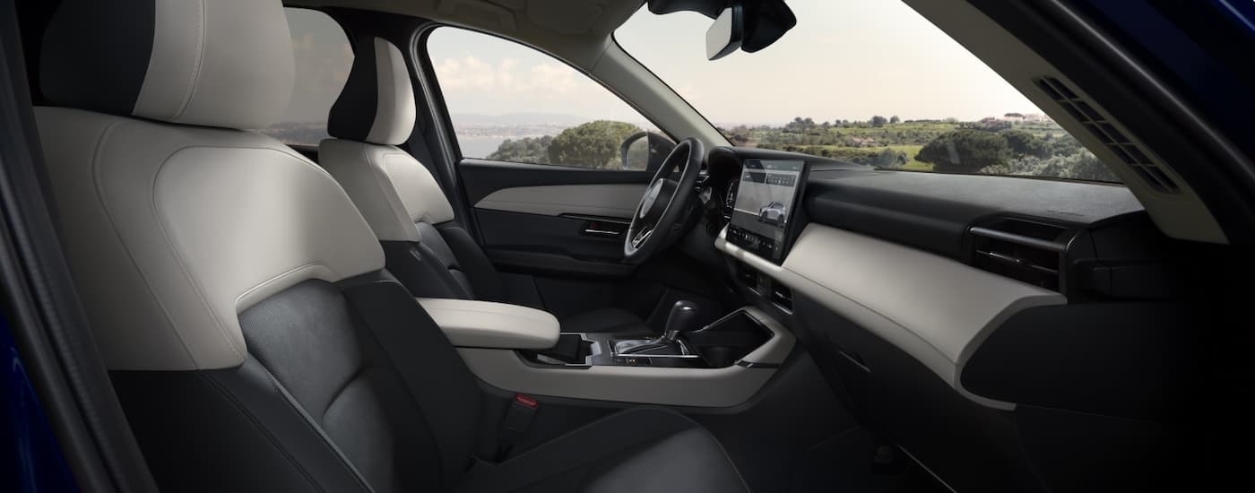 Side view into the interior of a 2026 Mazda CX-5.