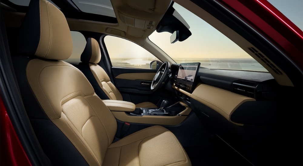 Tan and black interior in a 2026 Mazda CX-5