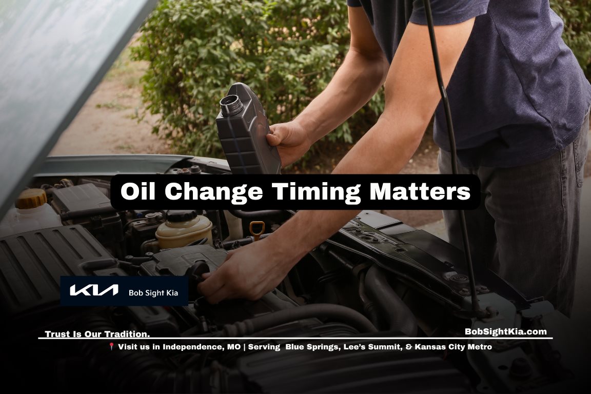 Kia oil change service in Independence Missouri for Kansas City Metro drivers maintaining proper oil change intervals