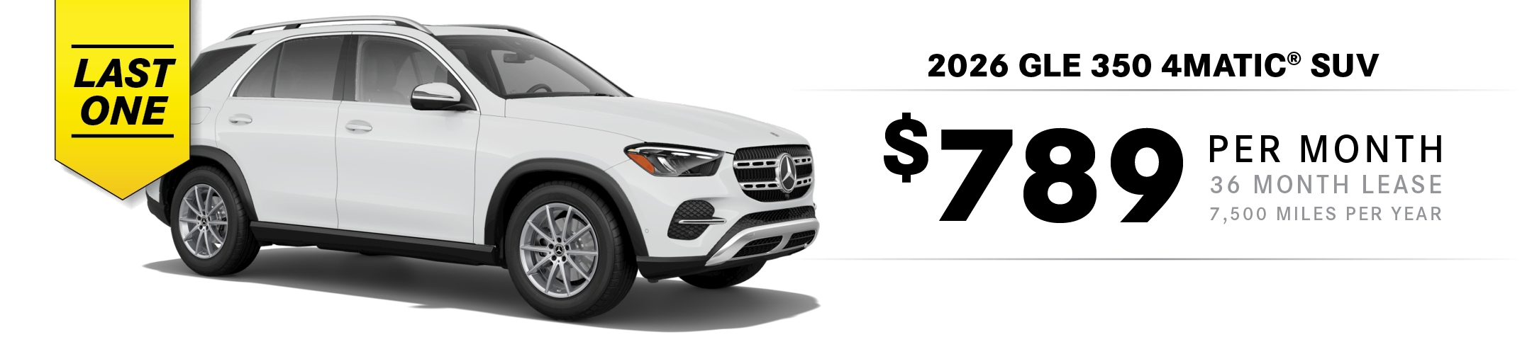 2026 Mercedes-Benz GLE 350 4MATIC SUV Lease Special