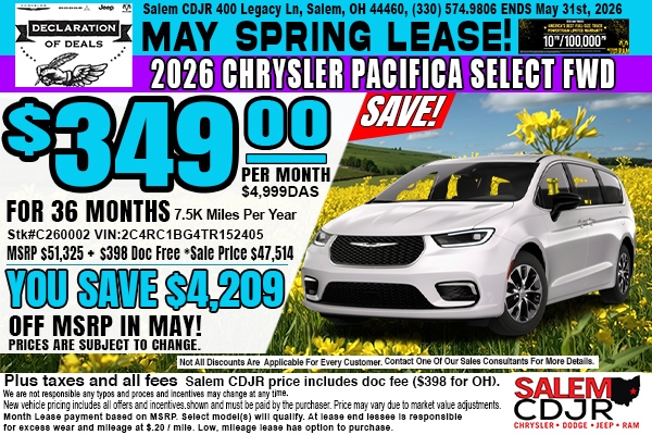 2026 Chrysler Pacifica Select