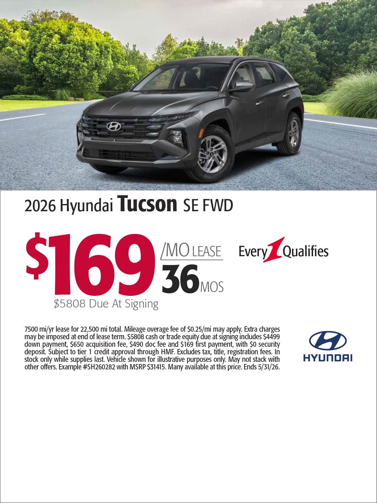 2026 Hyundai Tucson SE AWD
