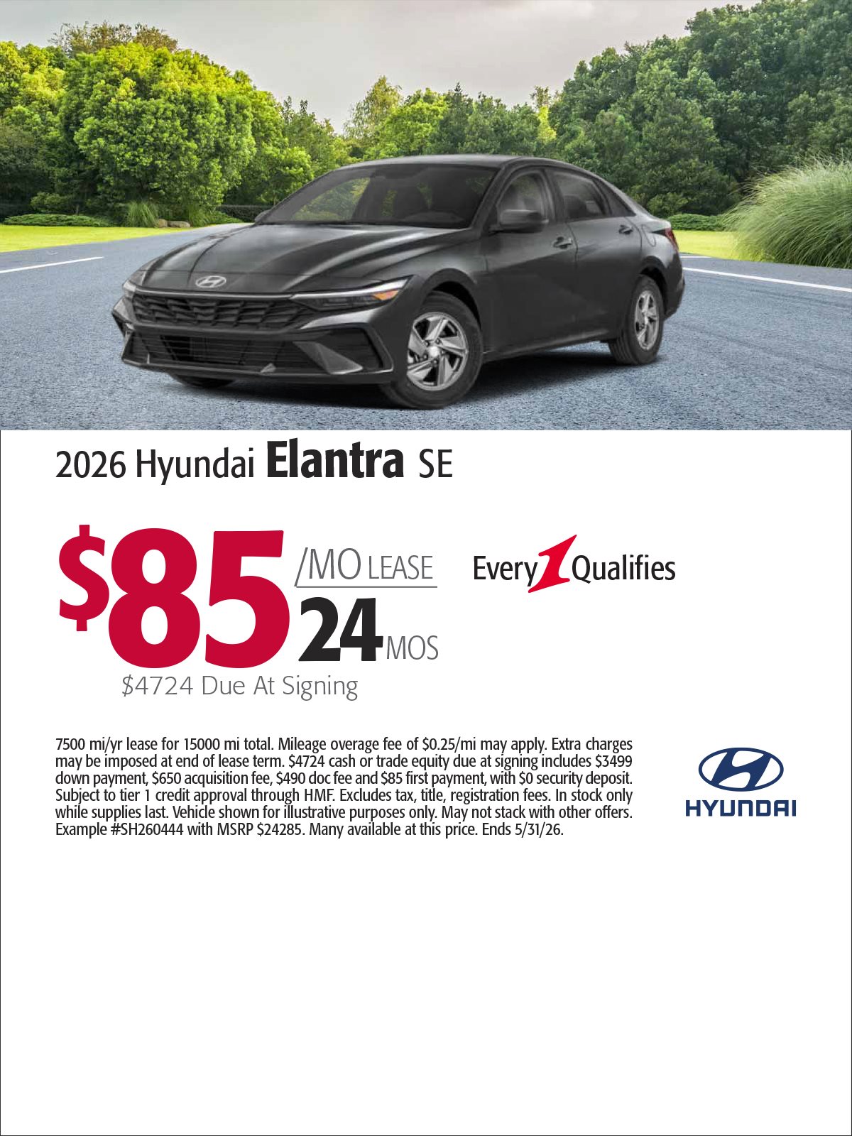 2026 Hyundai Elantra SE