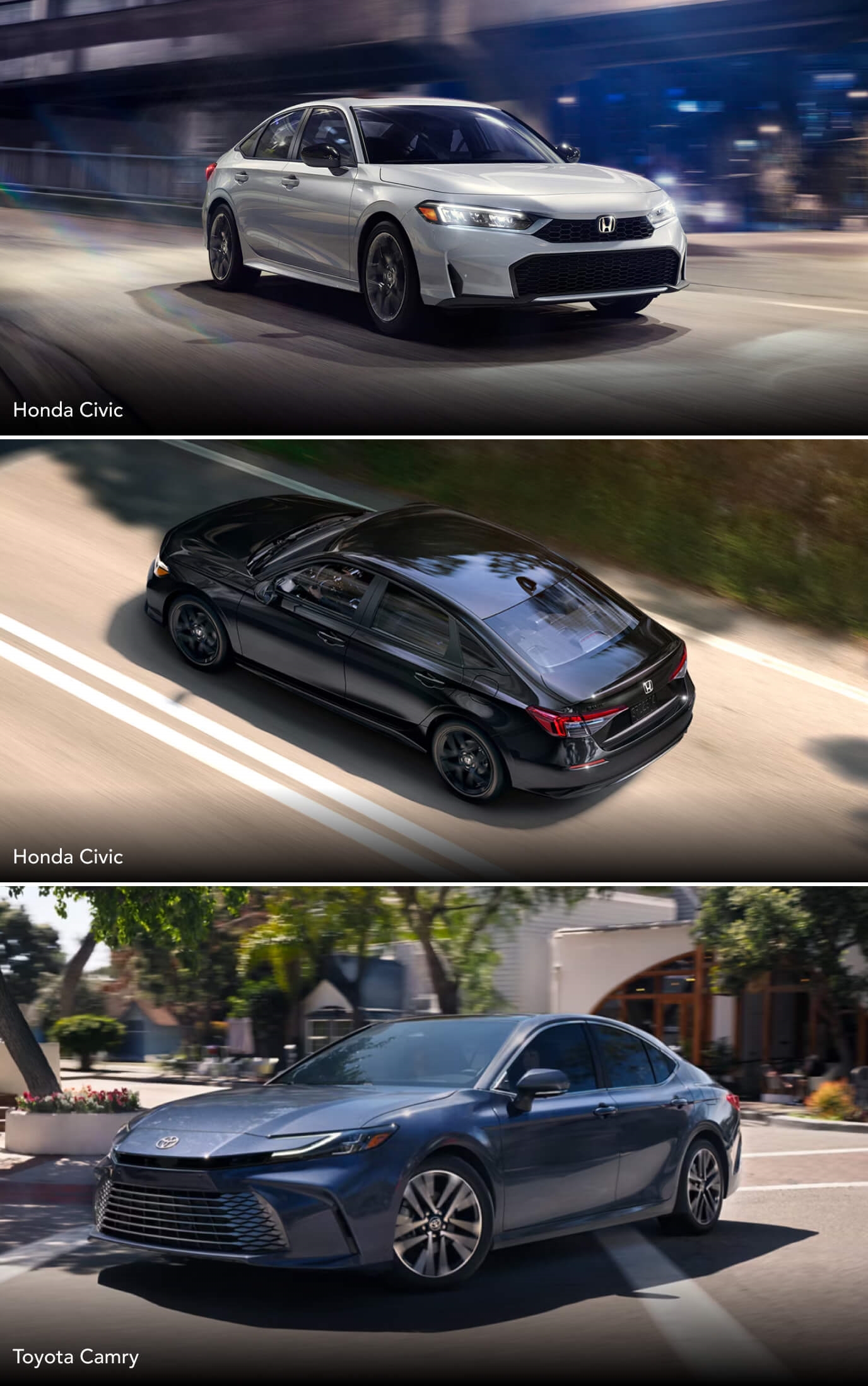 Honda Civic or Toyota Camry: Performance Specs
