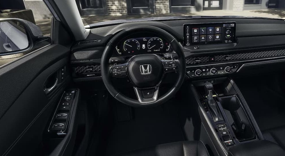 Black dash in a 2026 Honda Accord Hybrid.