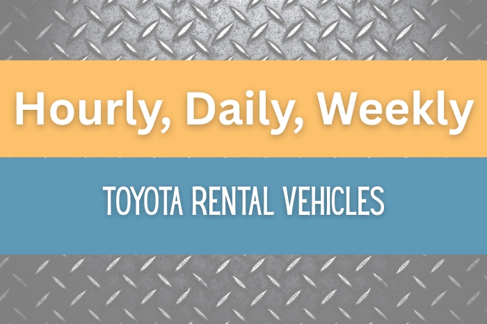 Toyota Rentals Available! 