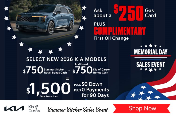 Select New 2025 & 2026 Kia Models