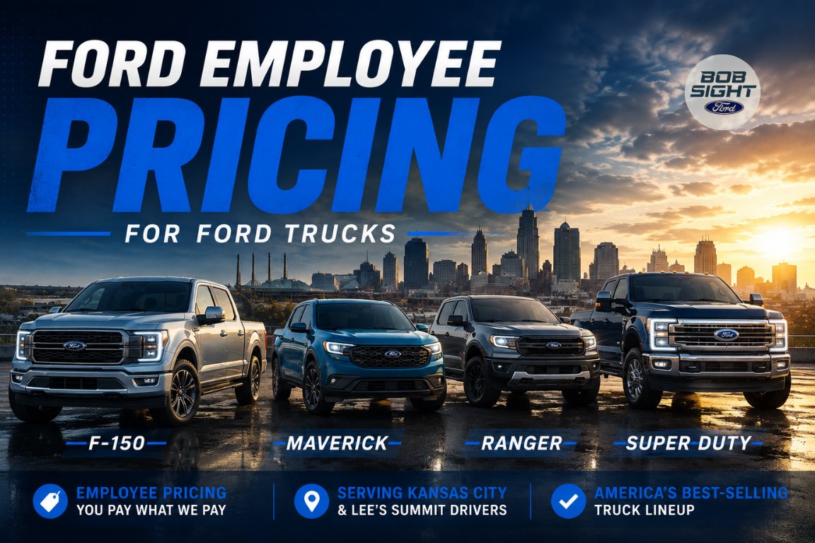 Ford Employee Pricing for trucks in Kansas City at Bob Sight Ford in Lee’s Summit Missouri