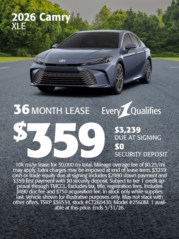 2026 Toyota Camry XLE