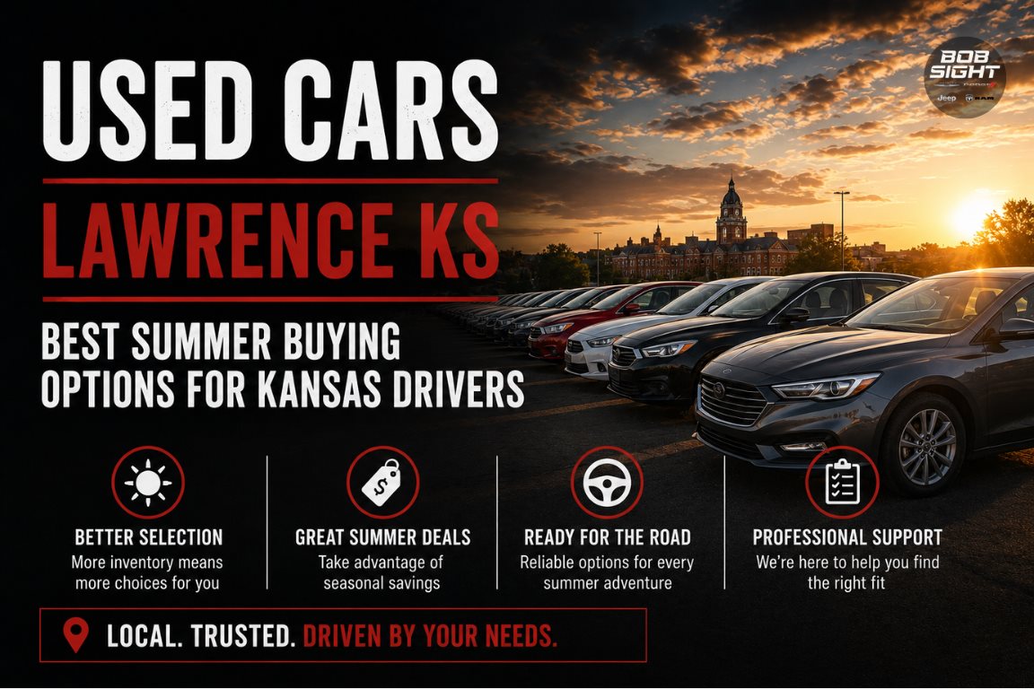Used cars in Lawrence KS with summer buying options for Kansas drivers