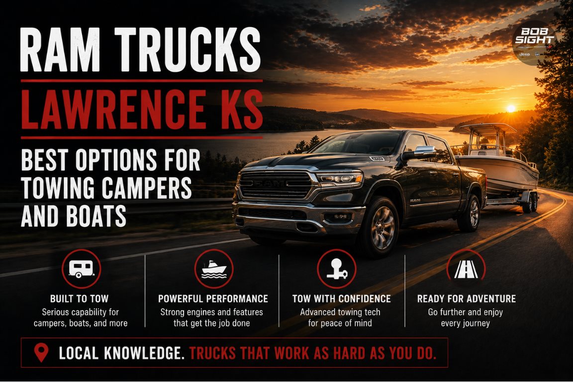Ram trucks in Lawrence KS for towing campers and boats