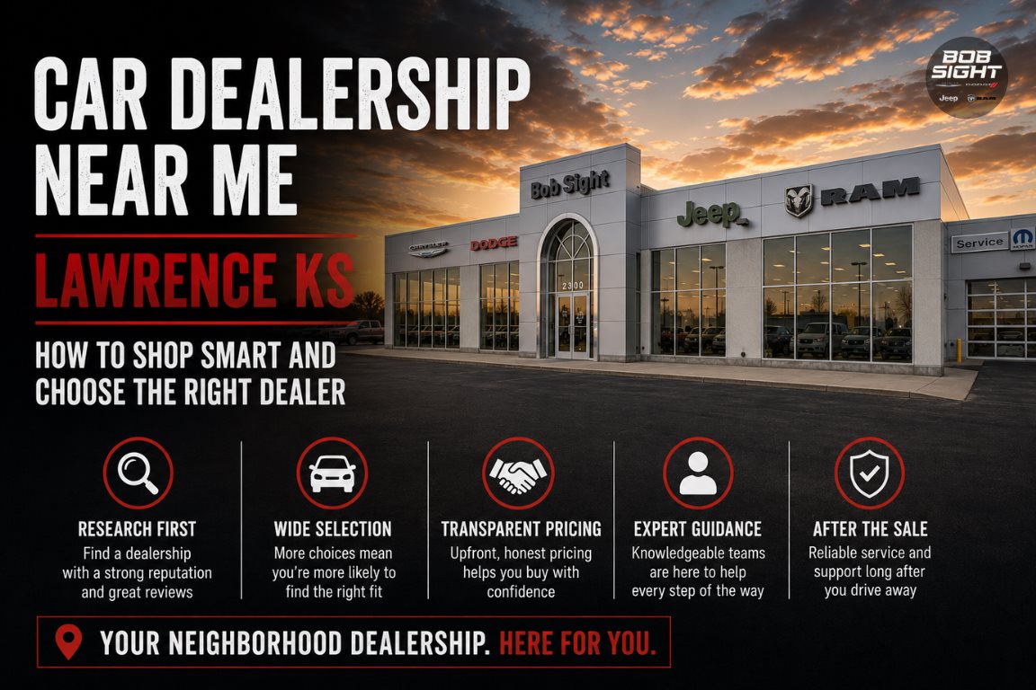 Car dealership near me in Lawrence KS shopping tips for choosing the right dealer