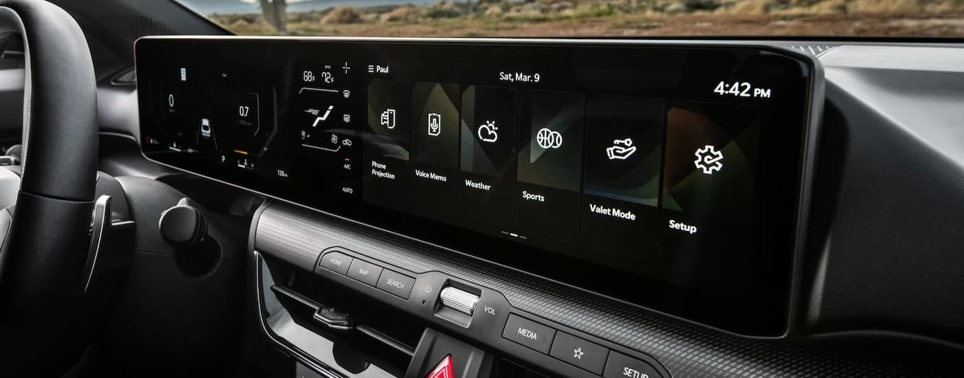Digital dash in a 2025 Kia K4.
