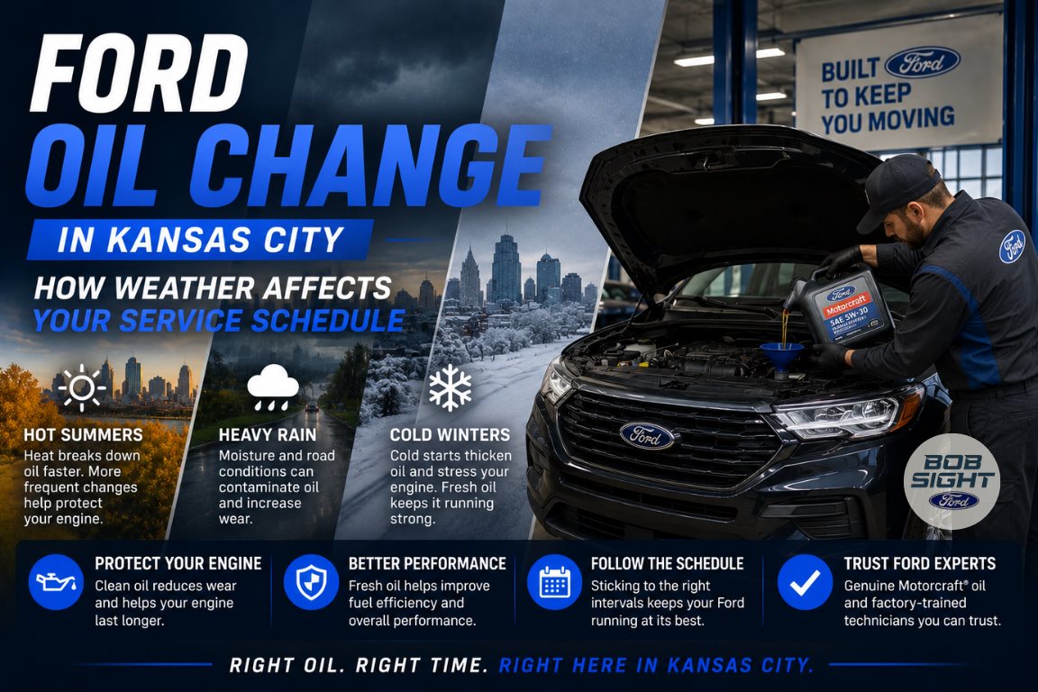 Ford oil change service in Kansas City at Bob Sight Ford in Lee’s Summit Missouri