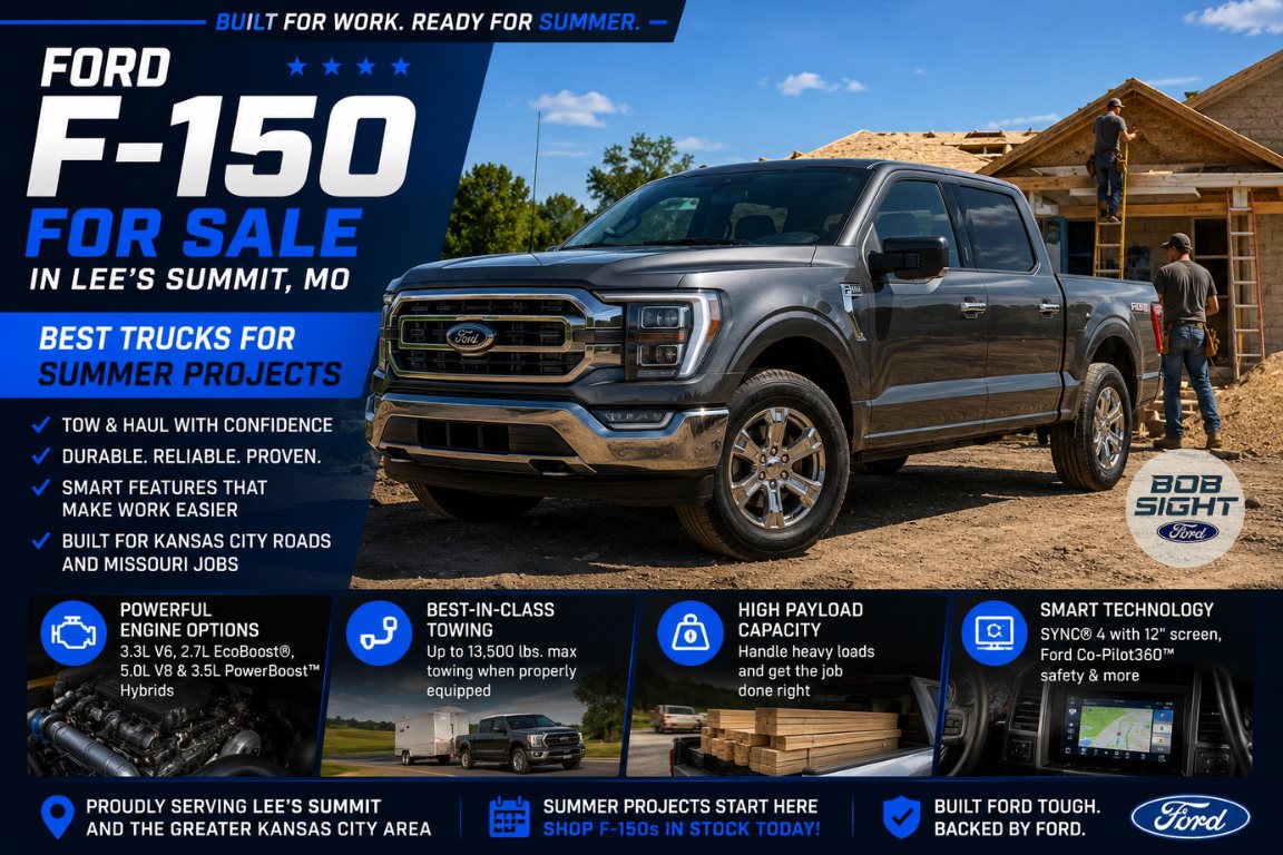 Ford F-150 for sale in Lee’s Summit Missouri at Bob Sight Ford for summer projects