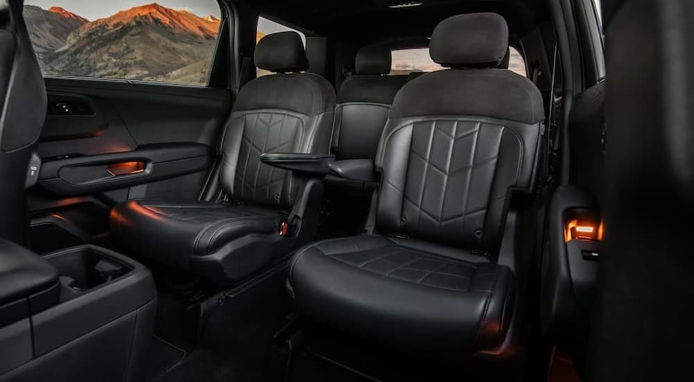 Black rear interior in a 2027 Kia Telluride.