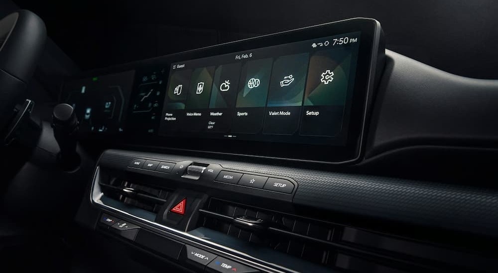 Infotainment screen in a 2026 Kia K4.