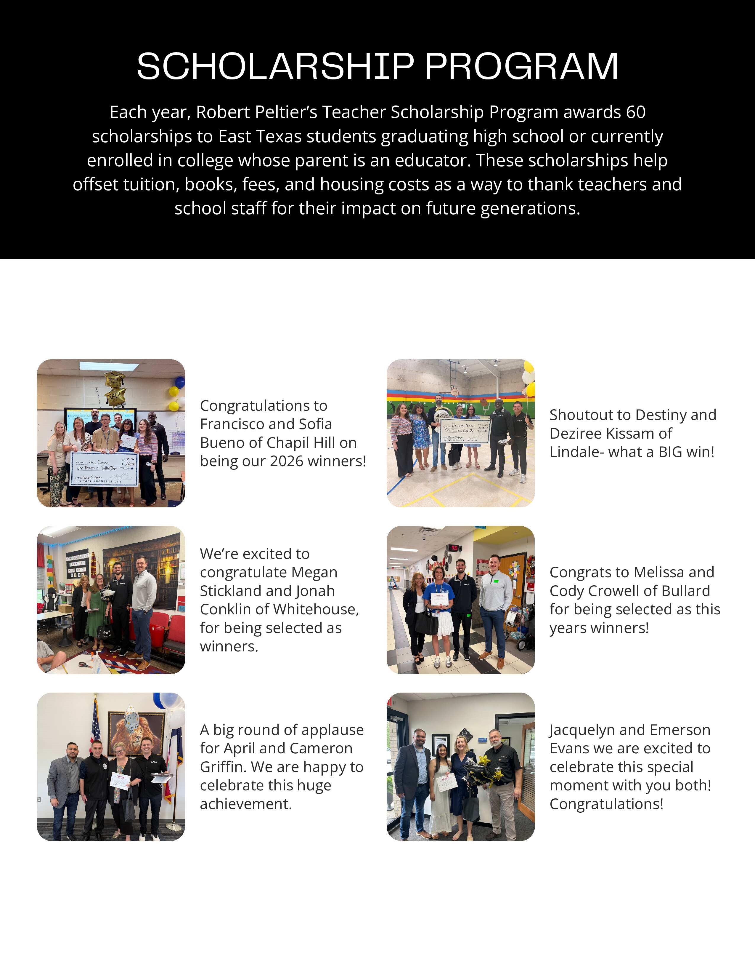 Peltier Scholarship Program