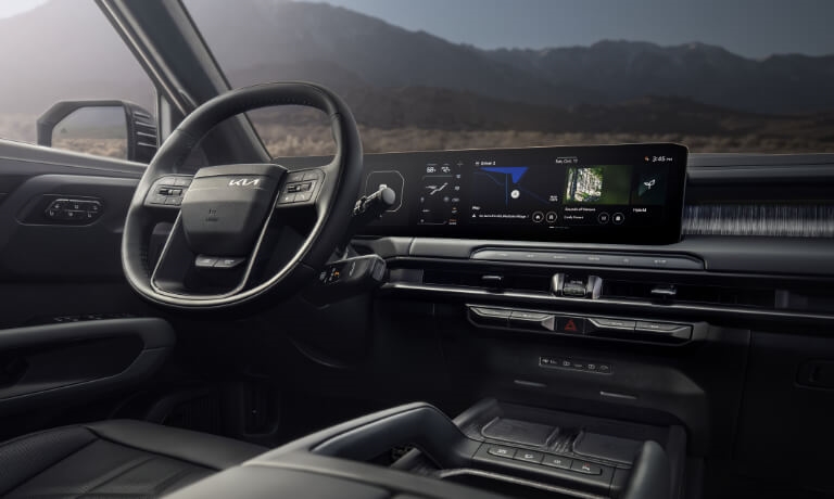 2027 Kia Telluride interior dashboard and steering wheel