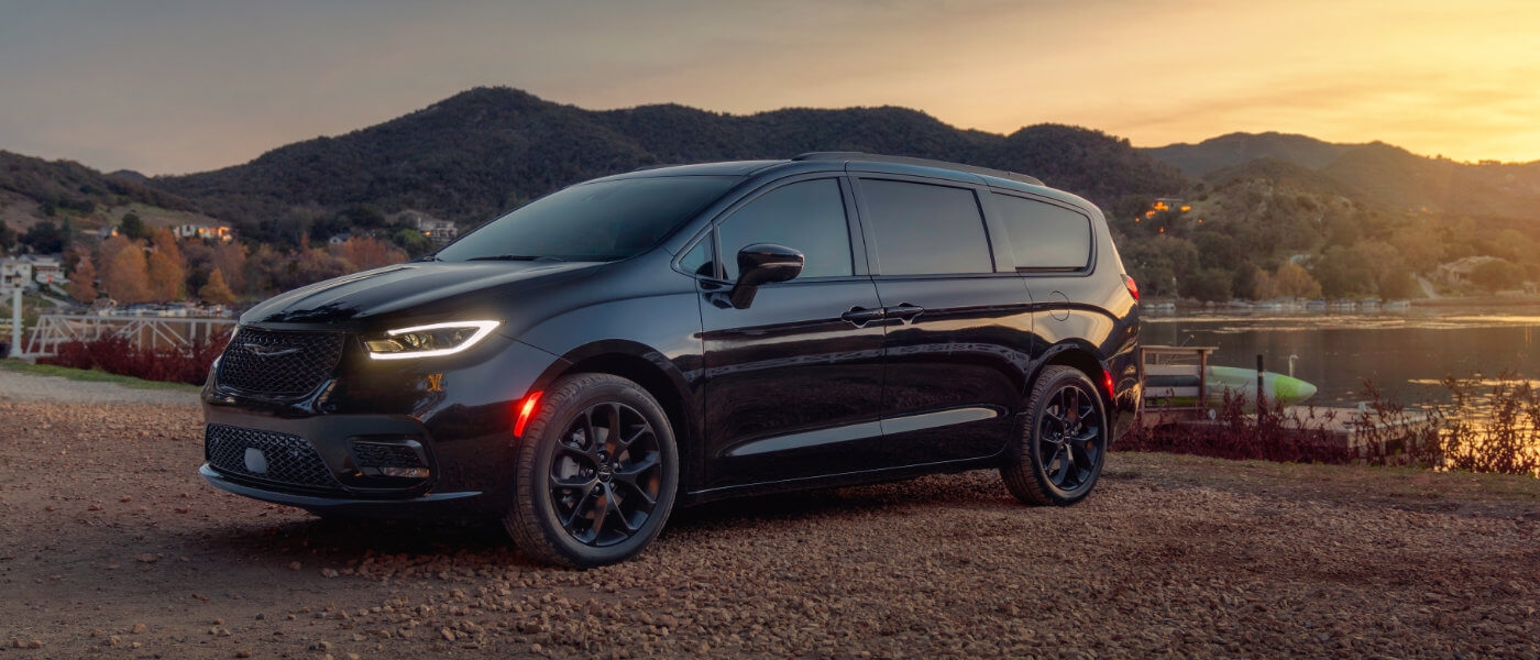2026 Chrysler Pacifica parked by a lake
