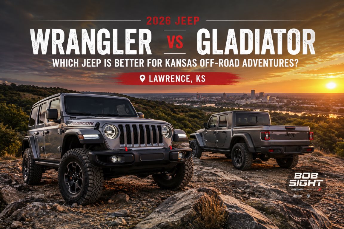 Jeep Wrangler vs Gladiator in Lawrence KS for Kansas off-road adventures and trail capability